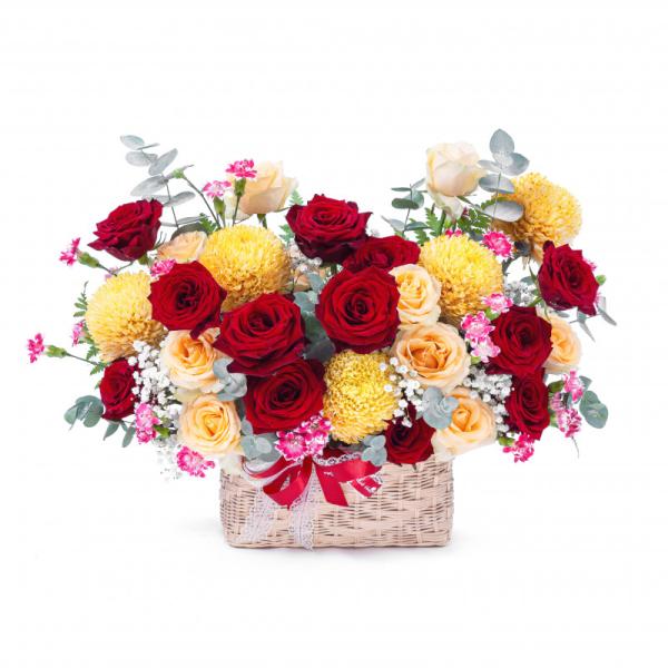 Giỏ Hoa Yêu Thương Đong Đầy 370