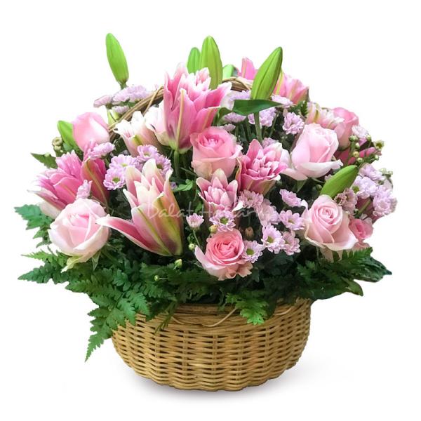 Giỏ Hoa Ngày Mới An Nhiên 090