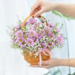 Giỏ Hoa Nắng Ấm Dịu Dàng 398