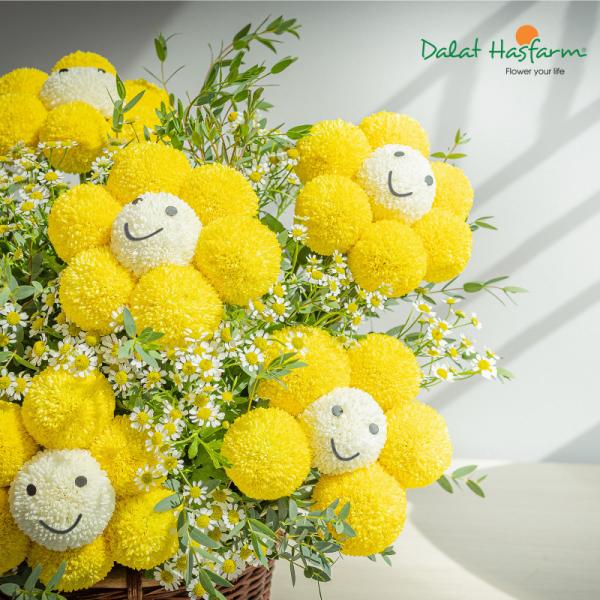 Giỏ Hoa Niềm Vui Rạng Rỡ 486